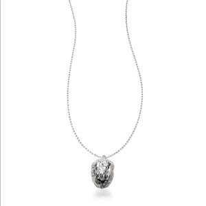 Tory Burch walnut locket necklace